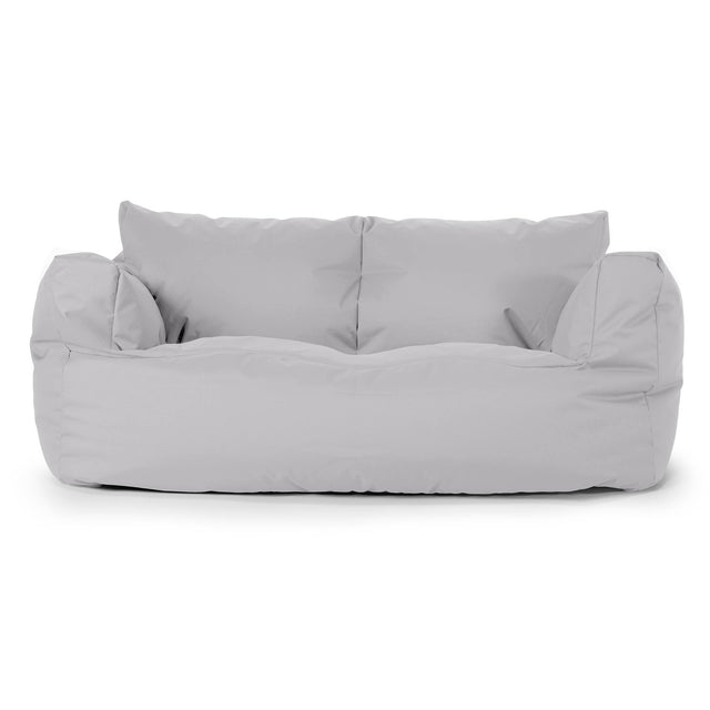Sofa pufa Josephine - Łatwy w Pielęgnacji na Zewnątrz Srebro 01