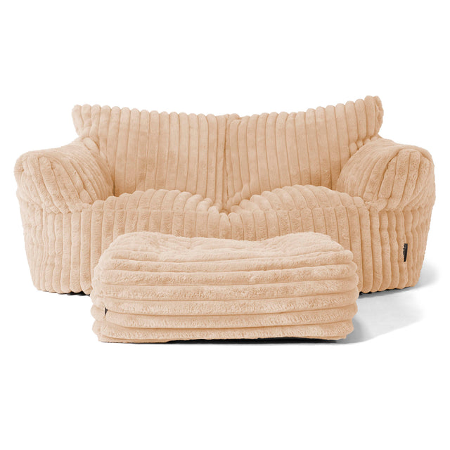 Sofa pufa Josephine - Sztruks ultra plusz Brzoskwinia 02
