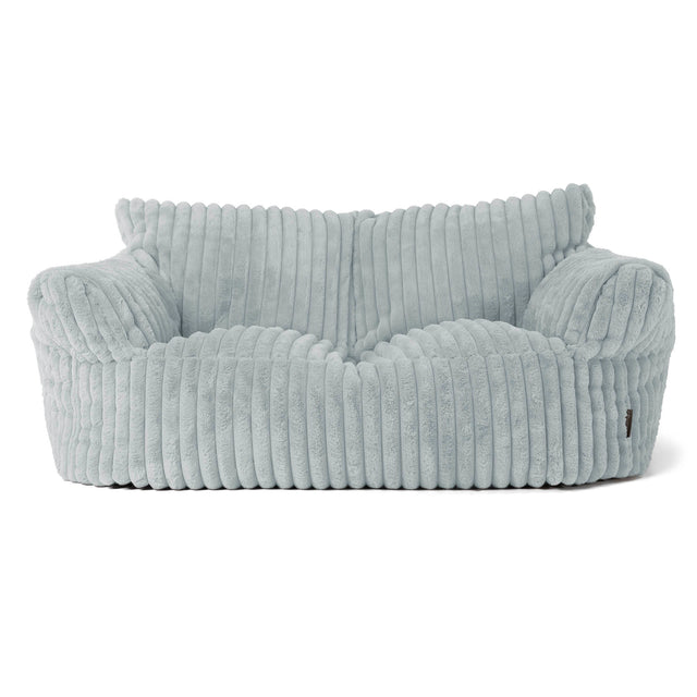 Sofa pufa Josephine - Sztruks ultra plusz Kacze jajo niebieskie 01