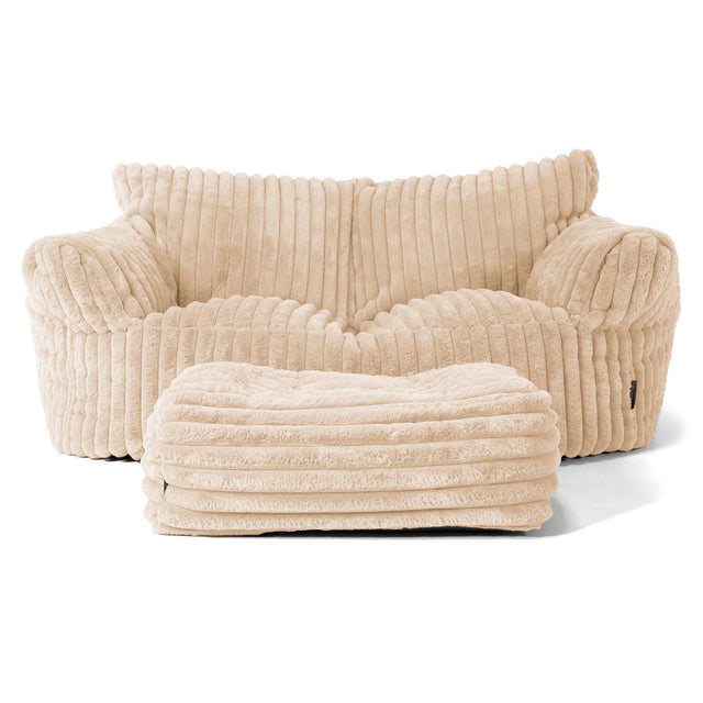Sofa pufa Josephine - Sztruks ultra plusz Śmietanka 02