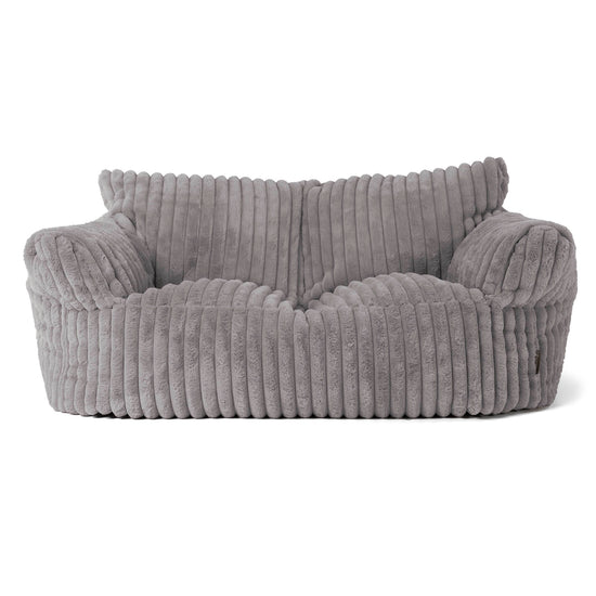 Sofa pufa Josephine - Sztruks ultra plusz Szarość 01