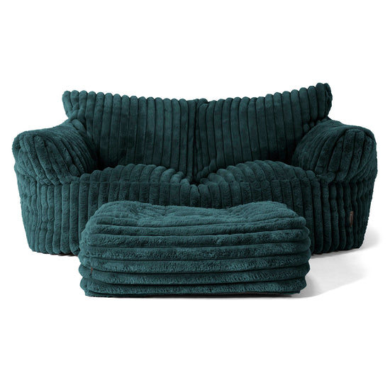Sofa pufa Josephine - Sztruks ultra plusz Turkus 02