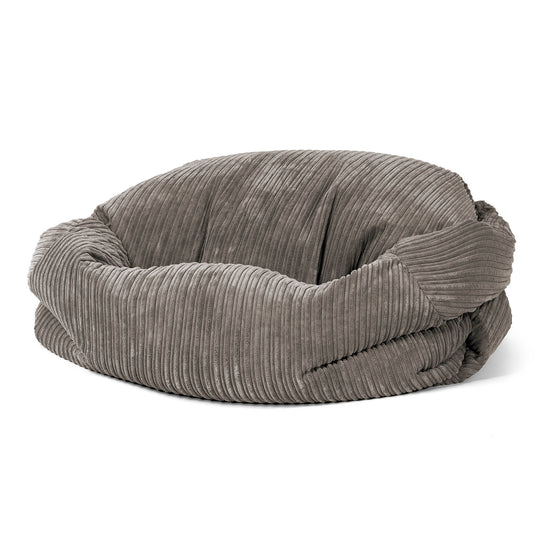 Sofa pufa Sabine - Klasyczny sztruks Grafit szarość 01