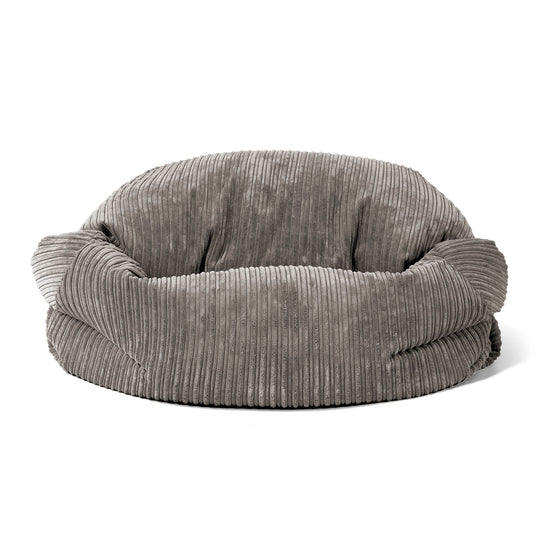 Sofa pufa Sabine - Klasyczny sztruks Grafit szarość 02