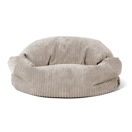 Sofa pufa Sabine - Klasyczny sztruks Mysi 02