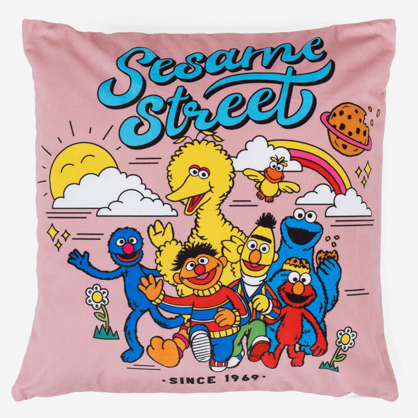 Poszewka na poduszkę ozdobna 47 x 47cm - Sesame Street Since 1969 01