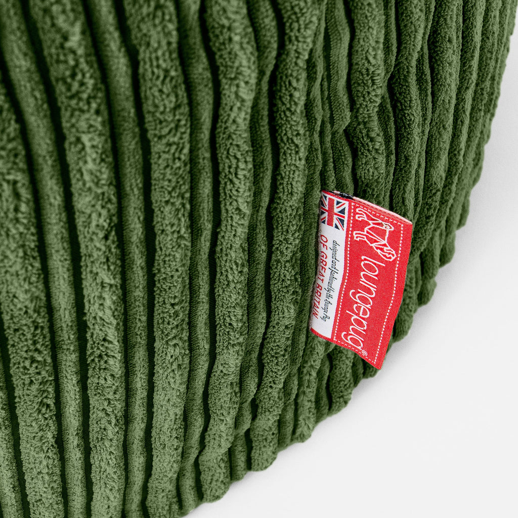 Sofa pufa Mammoth - Klasyczny sztruks Leśna zieleń 05