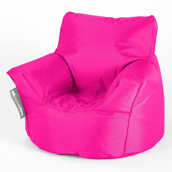 Fotel pufa worki sako dla malucha 1-3 lata - SmartCanvas™ Neonowy róż 01