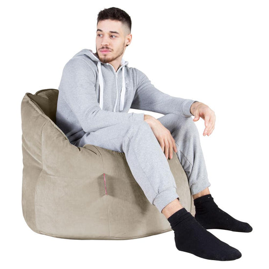 Siedzisko pufa worki sako Cuddle Up - Aksamit Mysi 04