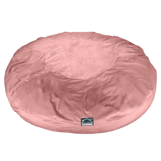 Sofa pufa piankowa CloudSac 5000 XXXXXL Titanic - Aksamit Róż 07