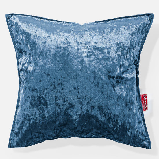 Poduszka ozdobna XL 70 x 70cm - Aksamit w stylu vintage Turkus 01