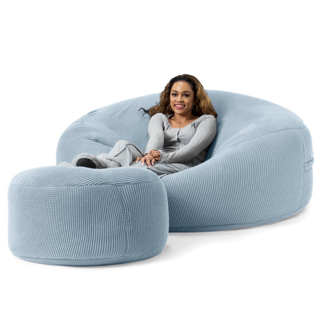 Sofa pufa XXL Mega Mammoth - Bawełna 100% Ellos Gołębi 02
