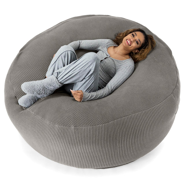 Sofa pufa XXL Mega Mammoth - Bawełna 100% Ellos Grafit szarość 01