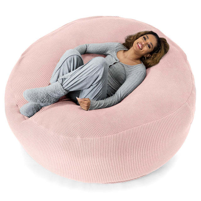Sofa pufa XXL Mega Mammoth - Bawełna 100% Ellos Pastelowy róż 01