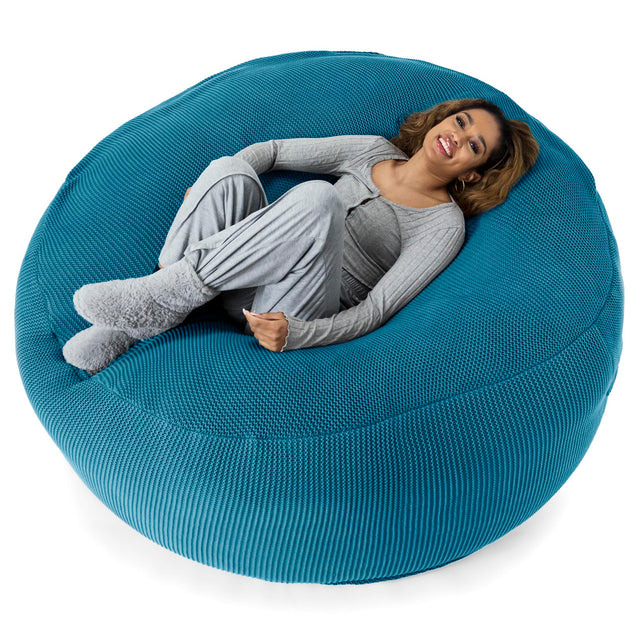 Sofa pufa XXL Mega Mammoth - Bawełna 100% Ellos Petrol 01