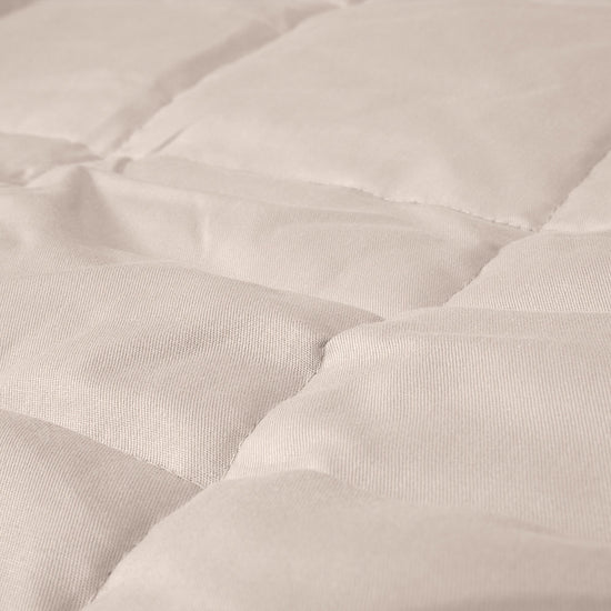 Koc obciążeniowy dla dorosłych - Bawełna Śmietanka / Mysi 04