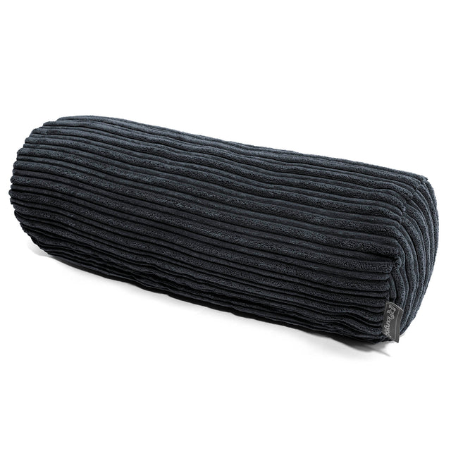 Poduszka ozdobna wałek 20 x 55cm - Klasyczny sztruks Czerń 01