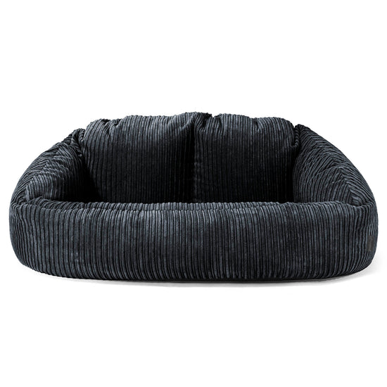Sofa pufa Bubble - Klasyczny sztruks Czerń 01