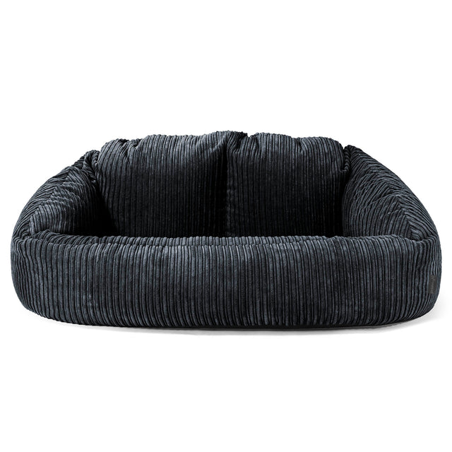 Sofa pufa Bubble - Klasyczny sztruks Czerń 01