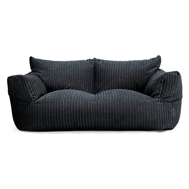 Sofa pufa Josephine - Klasyczny sztruks Czerń 01
