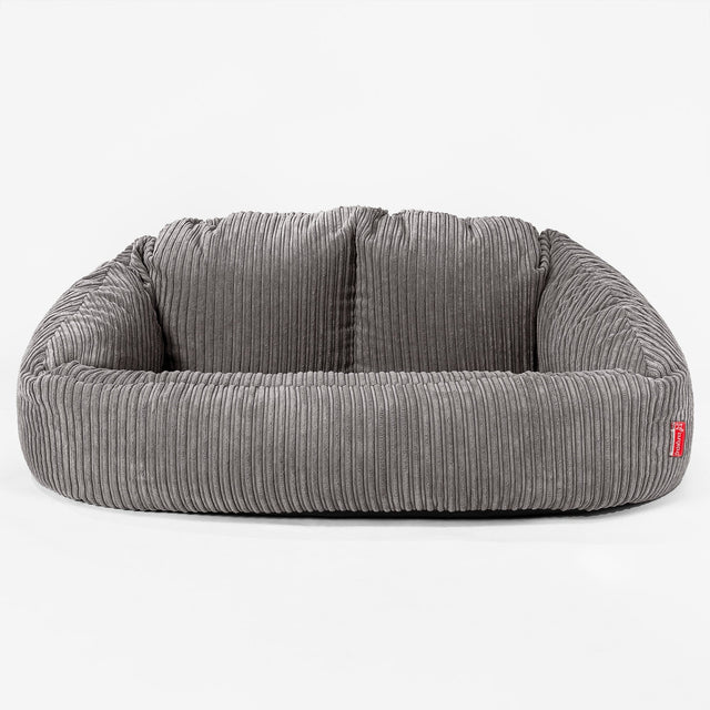 Sofa pufa Bubble - Klasyczny sztruks Grafit szarość 01