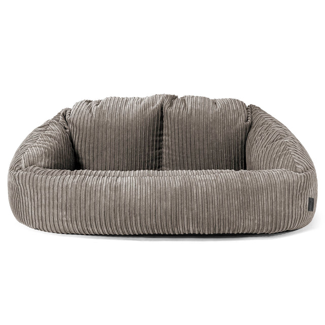 Sofa pufa Bubble - Klasyczny sztruks Grafit szarość 01