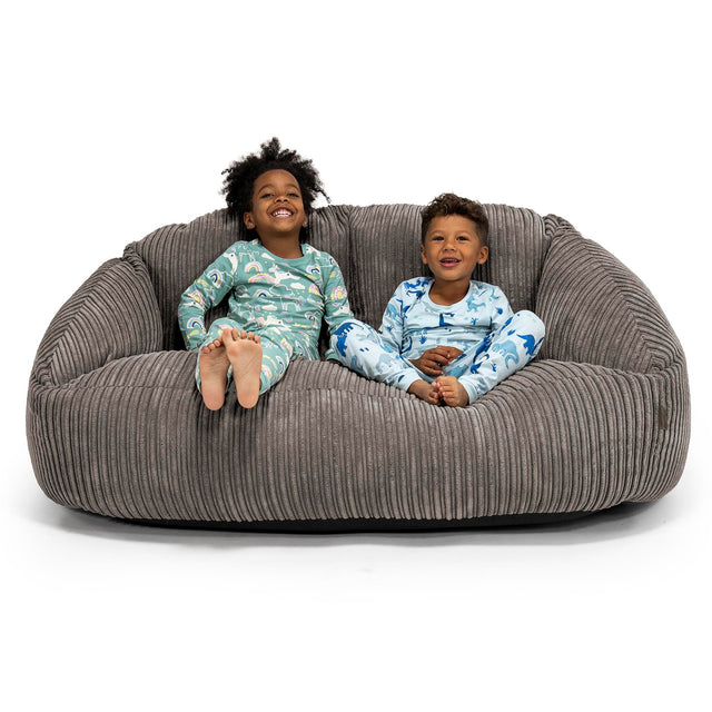 Sofa pufa gigant Bubble dla dzieci 3-14 lat - Klasyczny sztruks Grafit szarość 01