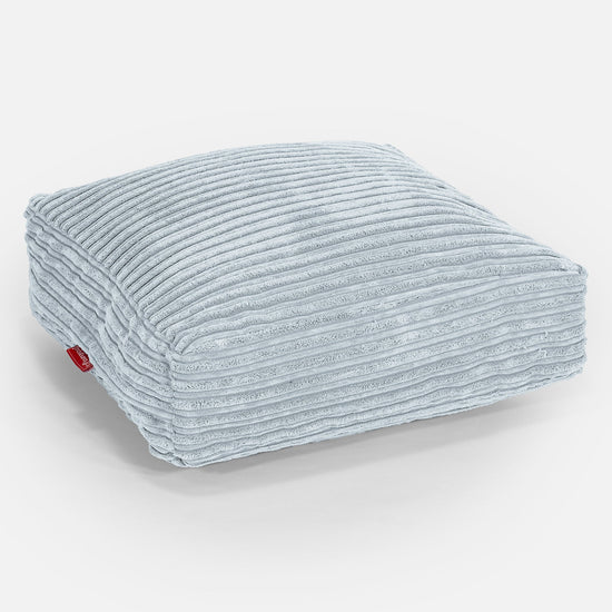 Duża poduszka podłogowa - Klasyczny sztruks Jasny błękit 01