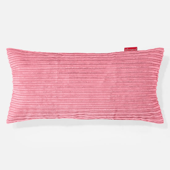 Poduszka XL prostokątna 40 x 80cm - Klasyczny sztruks Koral 01