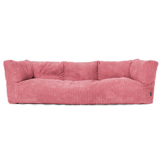 Sofa 3-osobowa pufa Albert - Klasyczny sztruks Koral 01