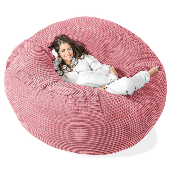 Sofa pufa XXL Mega Mammoth - Klasyczny sztruks Koral 01