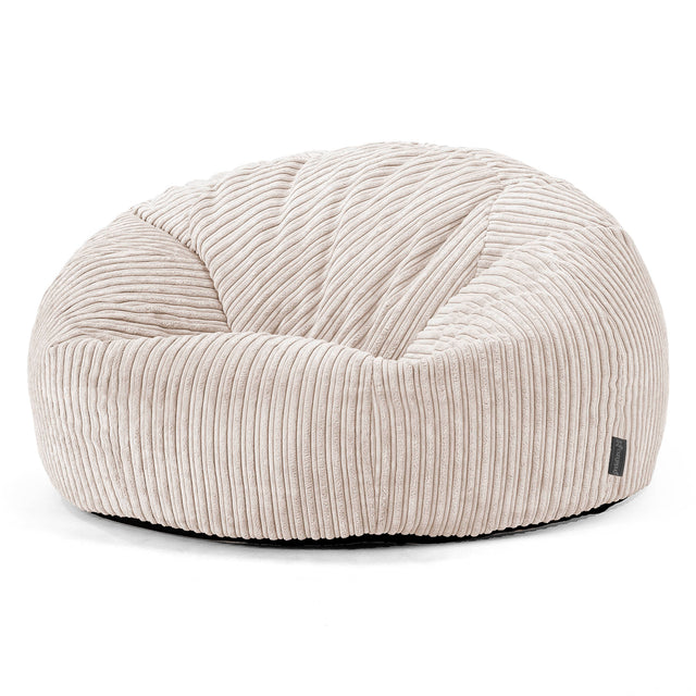 Klasyczna sofa pufa - Klasyczny sztruks Kość słoniowa 01