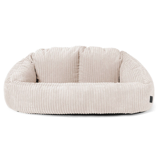 Sofa pufa Bubble - Klasyczny sztruks Kość słoniowa 01
