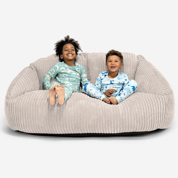 Sofa pufa gigant Bubble dla dzieci 3-14 lat - Klasyczny sztruks Kość słoniowa 01