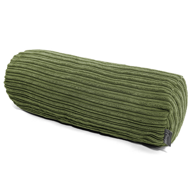 Poduszka ozdobna wałek 20 x 55cm - Klasyczny sztruks Leśna zieleń 01