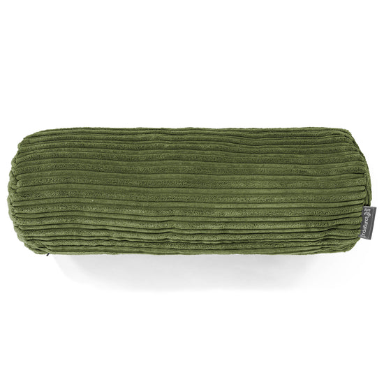 Poduszka ozdobna wałek 20 x 55cm - Klasyczny sztruks Leśna zieleń 02