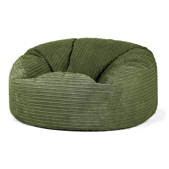 Sofa pufa Mammoth - Klasyczny sztruks Leśna zieleń 01