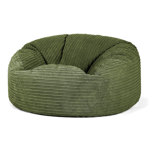 Sofa pufa Mammoth - Klasyczny sztruks Leśna zieleń 01