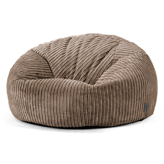 Klasyczna sofa pufa - Klasyczny sztruks Moka 01