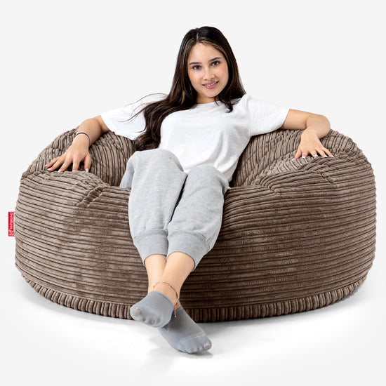 Sofa pufa Mammoth - Klasyczny sztruks Moka 01