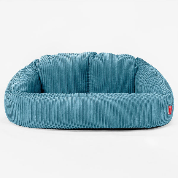Sofa pufa Bubble - Klasyczny sztruks Morski błękit 01