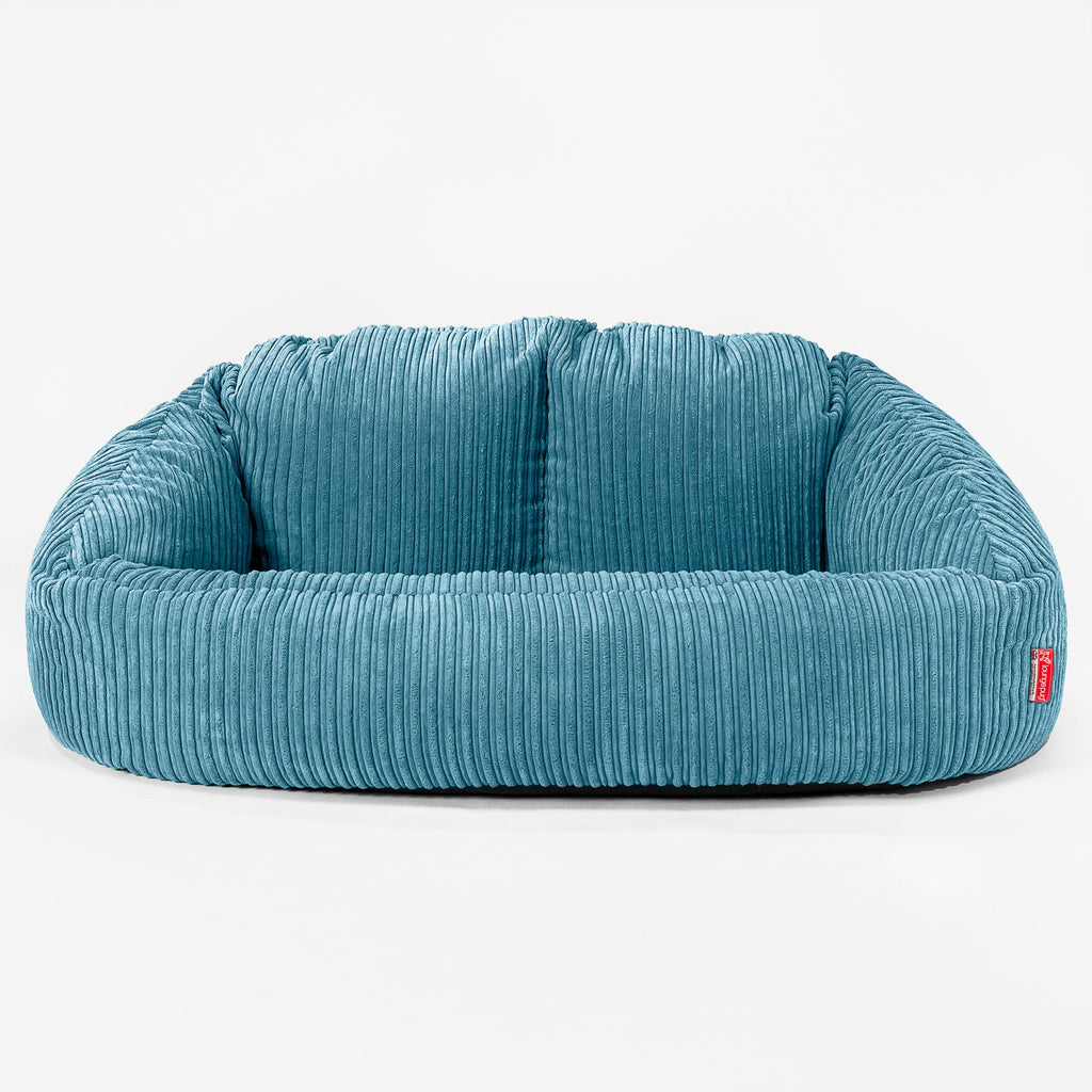 Sofa pufa gigant Bubble dla dzieci 3-14 lat - Klasyczny sztruks Morski błękit 03