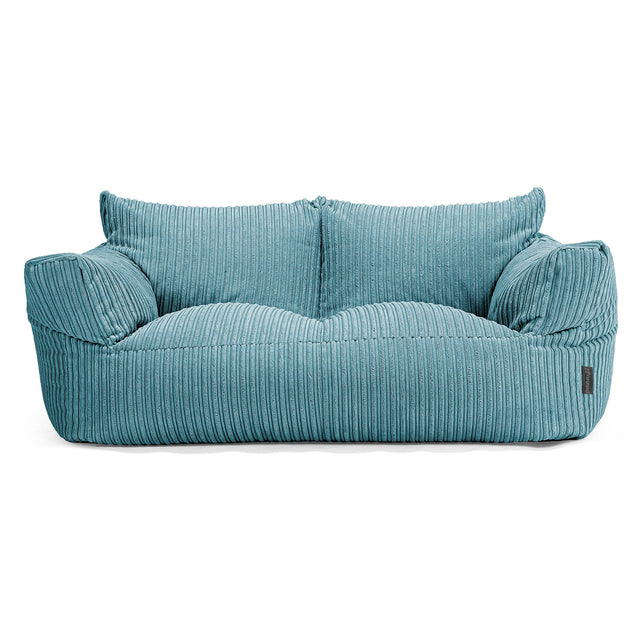 Sofa pufa Josephine - Klasyczny sztruks Morski błękit 01
