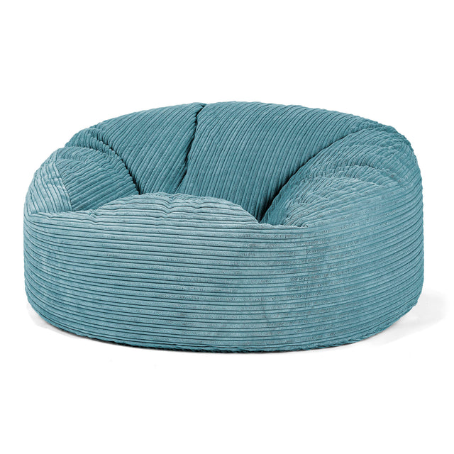 Sofa pufa Mammoth - Klasyczny sztruks Morski błękit 01