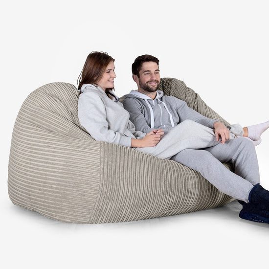 Olbrzymia sofa pufa - Klasyczny sztruks Mysi 02