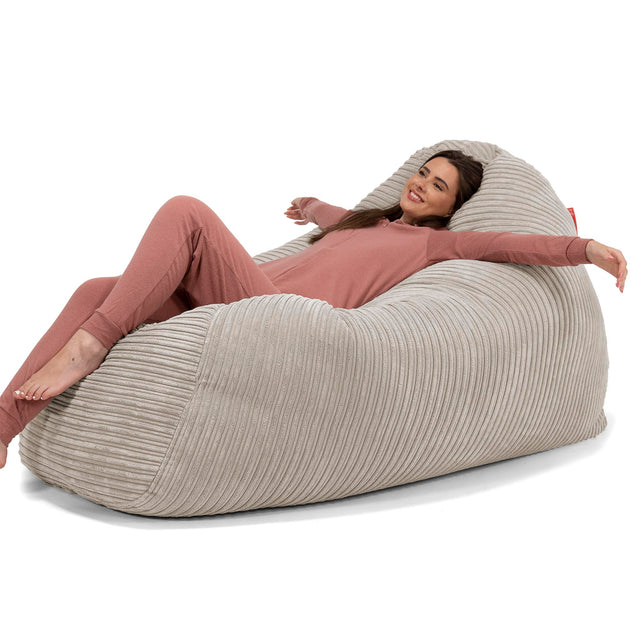 Olbrzymia sofa pufa - Klasyczny sztruks Mysi 02