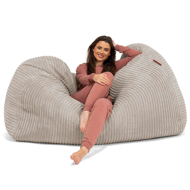 Olbrzymia sofa pufa - Klasyczny sztruks Mysi 03