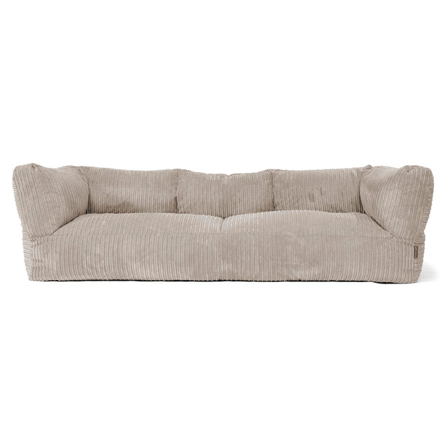 Sofa 3-osobowa pufa Albert - Klasyczny sztruks Mysi 01
