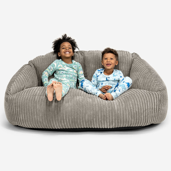 Sofa pufa gigant Bubble dla dzieci 3-14 lat - Klasyczny sztruks Mysi 01