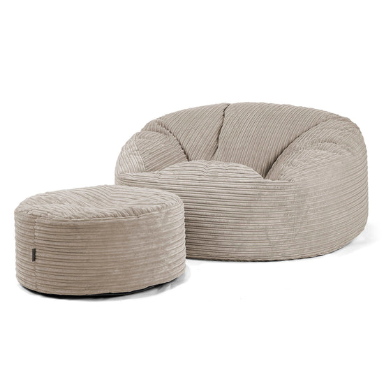 Sofa pufa Mammoth - Klasyczny sztruks Mysi 04
